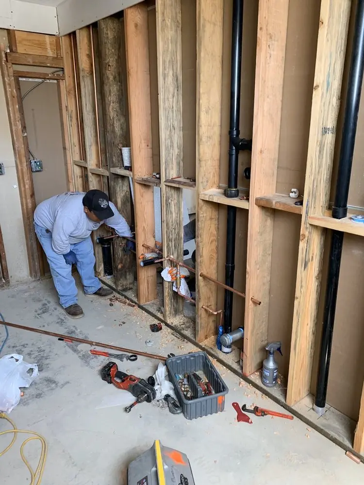 Commercial rough-in plumbing for Gas Line Repair in Peace Church